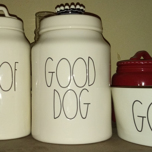 New Rae Dunn GOOD DOG Ceramic Pottery Canister - Picture 1 of 3